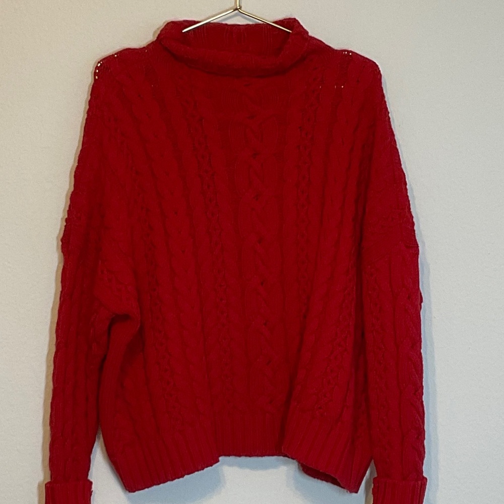 Ralph Lauren Black Label Red Roll Neck Sweater Size XL